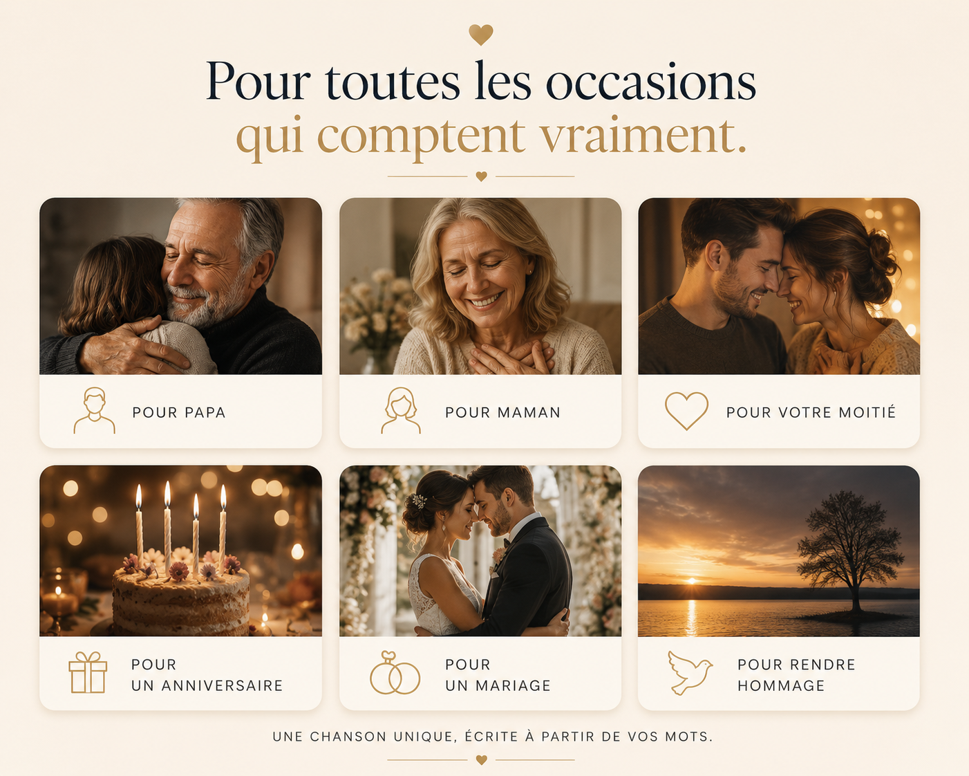 ❤️ HeartSong™ | Votre chanson personnalisée